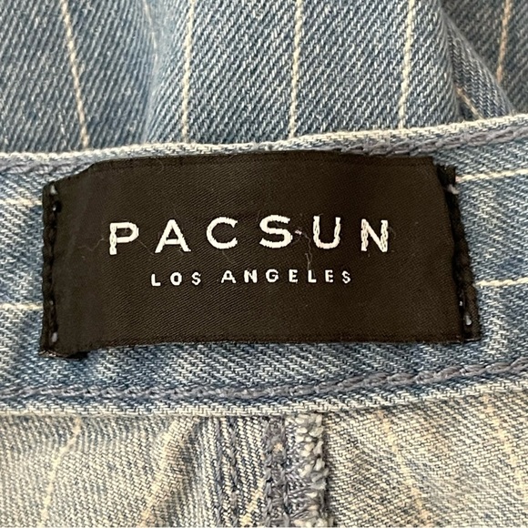 PacSun Light Blue  Stripe High Rise Cropped Jeans
Boho beach summer vacation - Picture 7 of 9